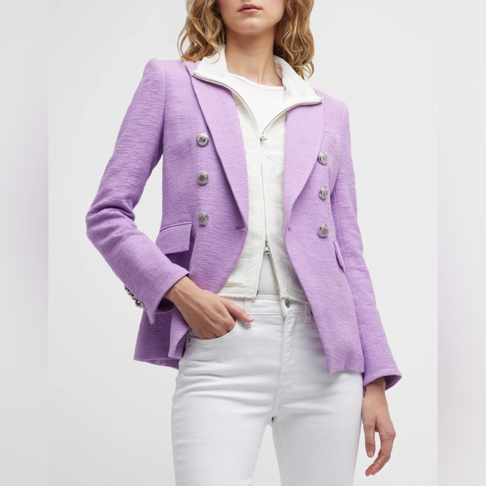 Veronica Beard Miller Dickey Jacket in Violet - Picture 2 of 14